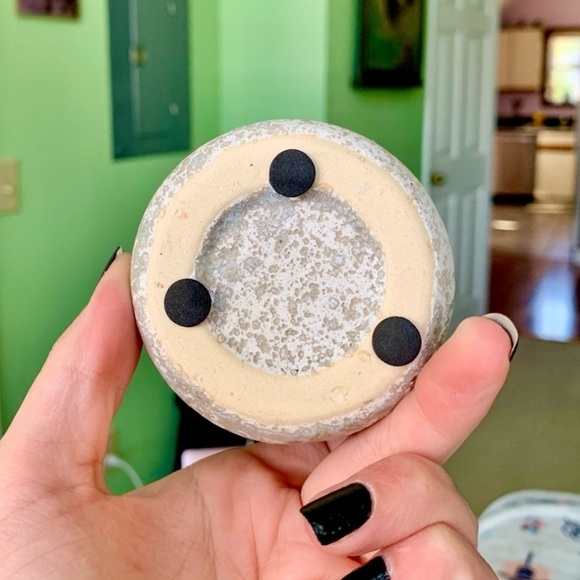 Textured Stone Grey Mini Planter Pot Home Decor Accent Display - Picture 6 of 6